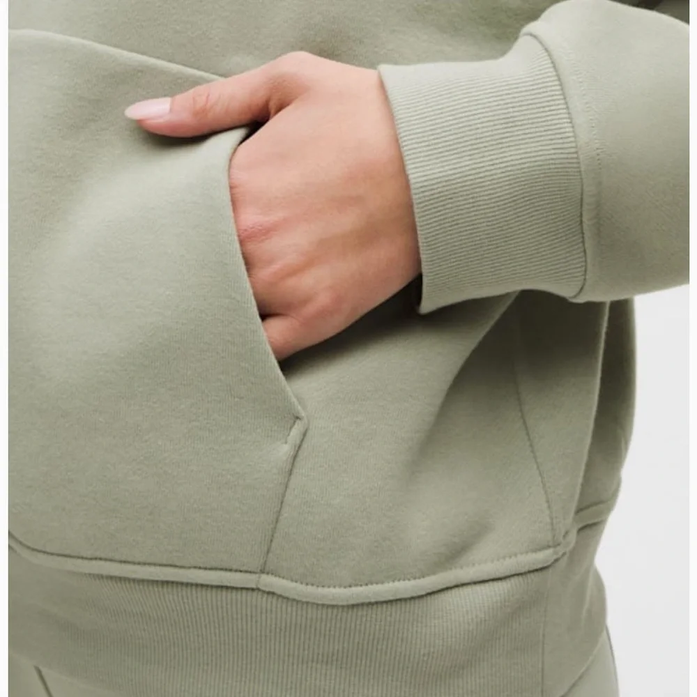 Lululemon Steady State Oversized Hoodie Fog Green Women's Large